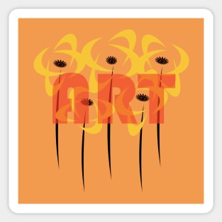 Pop Art Floral Sticker